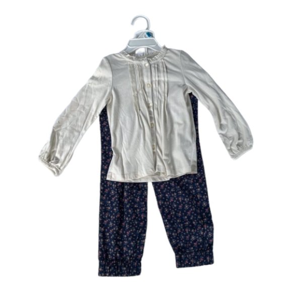 Ralph Lauren Other - BNWT Ralph Lauren Baby Pintuck Long Sleeve Shirt with Floral Printed Joggers